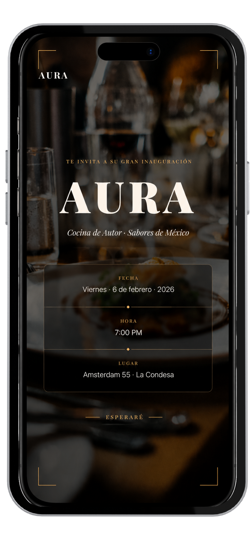 Vista m&oacute;vil de Aura Prestige